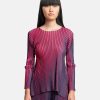 Tops * | Pleats Please Issey Miyake Alt Blinks Shirt In Neon Pink