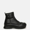 Footwear * | Guidi Vsh01 Full Grain Embossed Front Zip Boot In Black