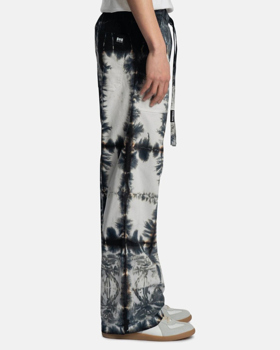 Pants * | Nahmias Tye Dye Baggy Trousers In Blue Tie Dye