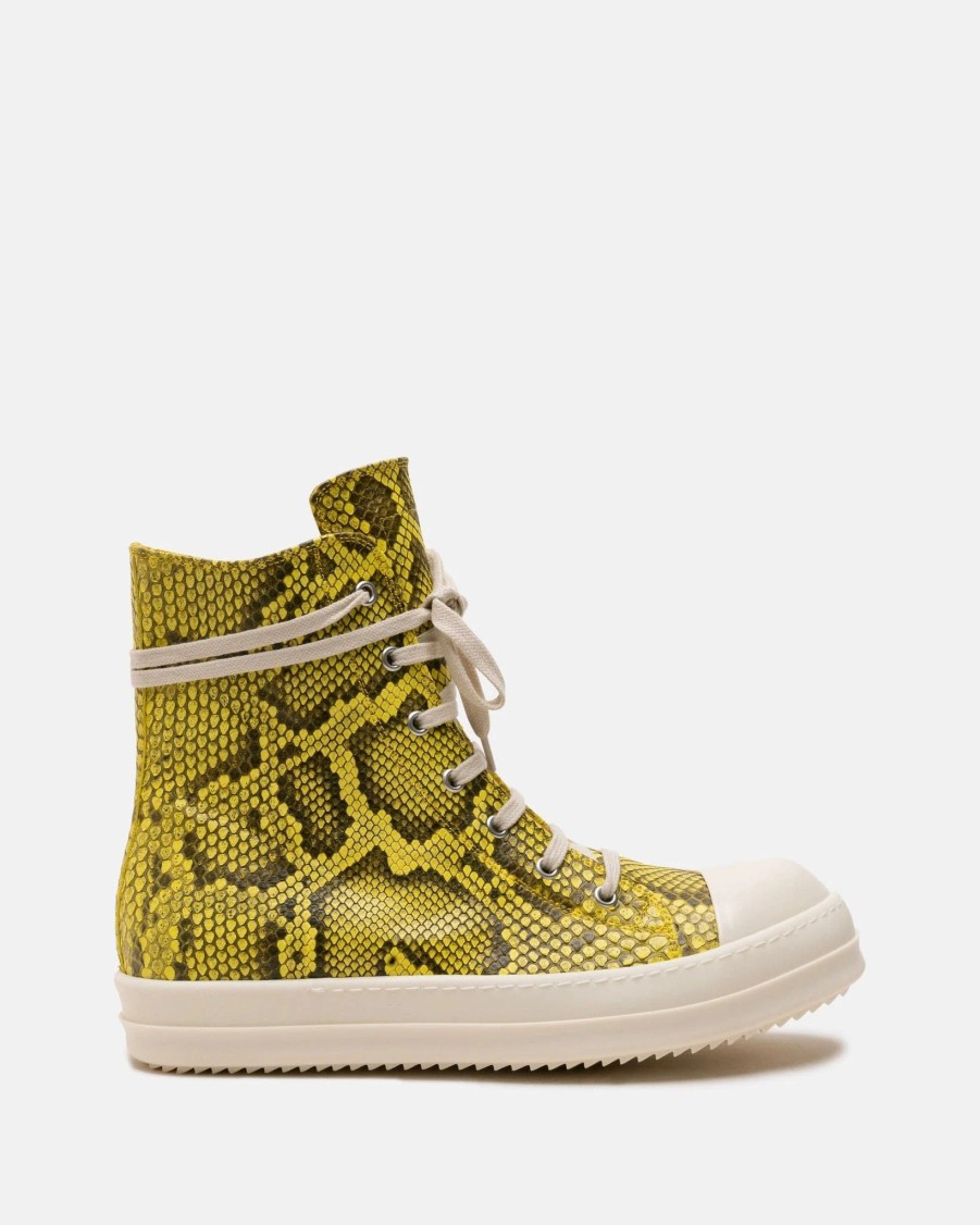 Footwear * | Rick Owens Python Ramones Lemon/Milk