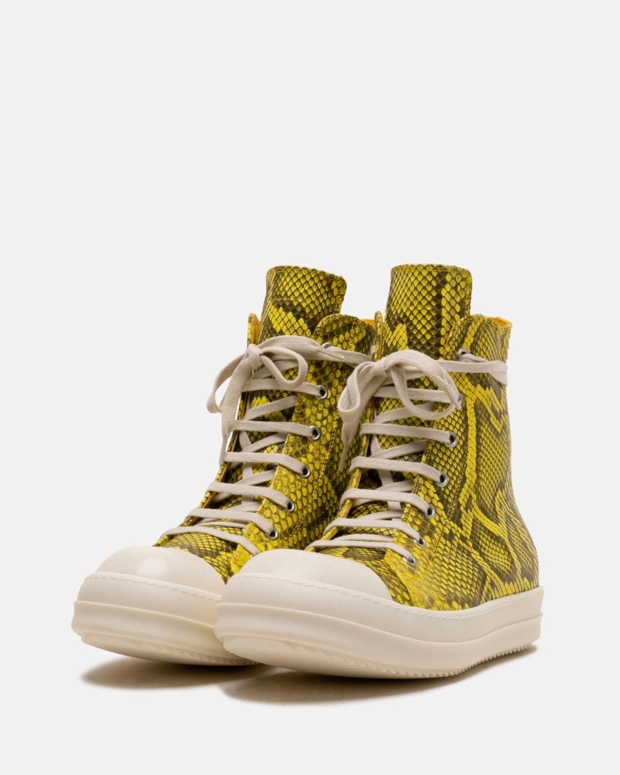 Footwear * | Rick Owens Python Ramones Lemon/Milk