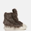 Footwear * | Rick Owens Drkshdw Hairy Abstract Ramones In Dust/Milk