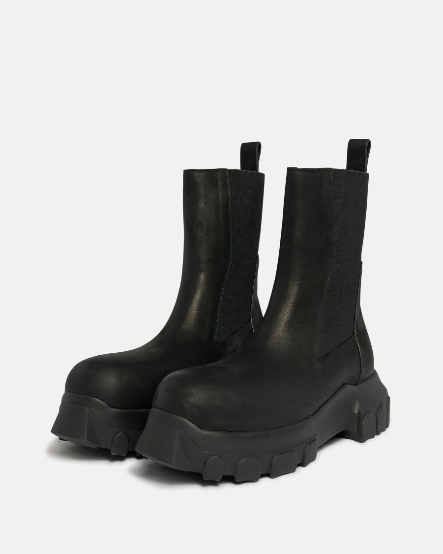 Footwear * | Rick Owens Bozo Beatles In Black/Black