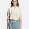 Tops * | Maison Margiela Nostalgic Boucle Polo In Cream