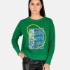 Tops * | Maison Margiela Circus Smile Sweatshirt In Green