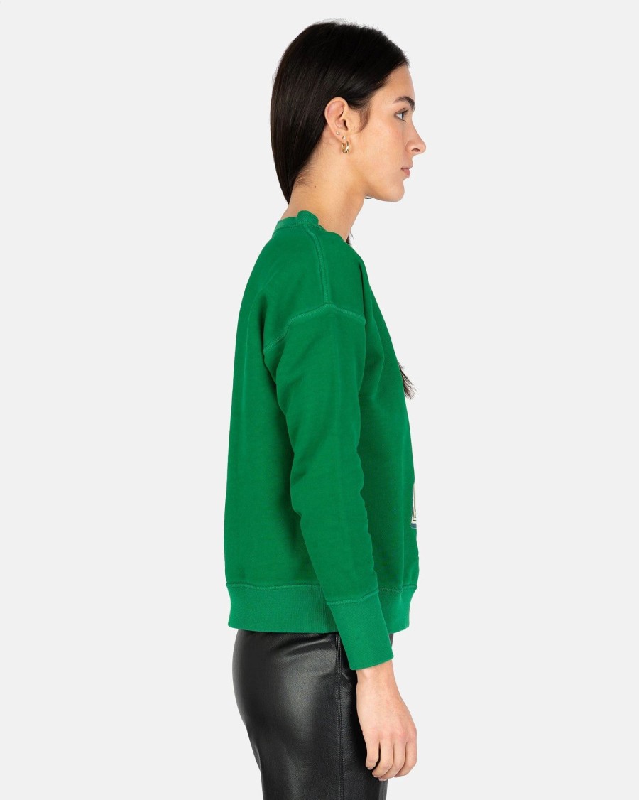 Tops * | Maison Margiela Circus Smile Sweatshirt In Green