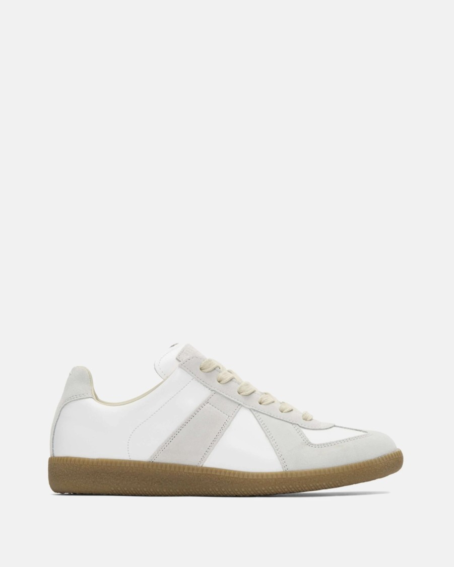 Footwear * | Maison Margiela Replica Sneakers In White/Gum