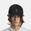 Accessories * | Raf Simons Small Leather Patch Hat In Black