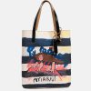 Accessories * | Marni Hand Painted Graphic Tribeca Shopping Bag In Multi