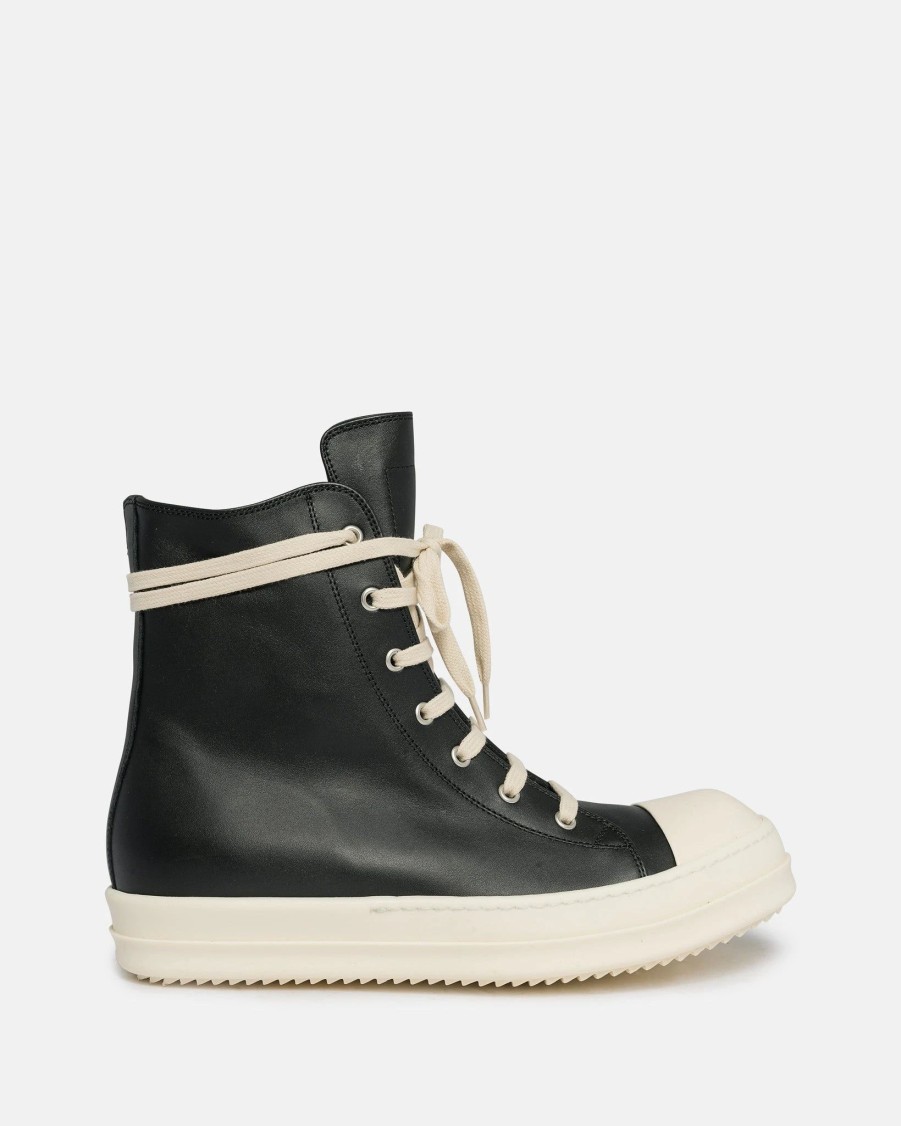 Footwear * | Rick Owens Ramones In Black/Milk