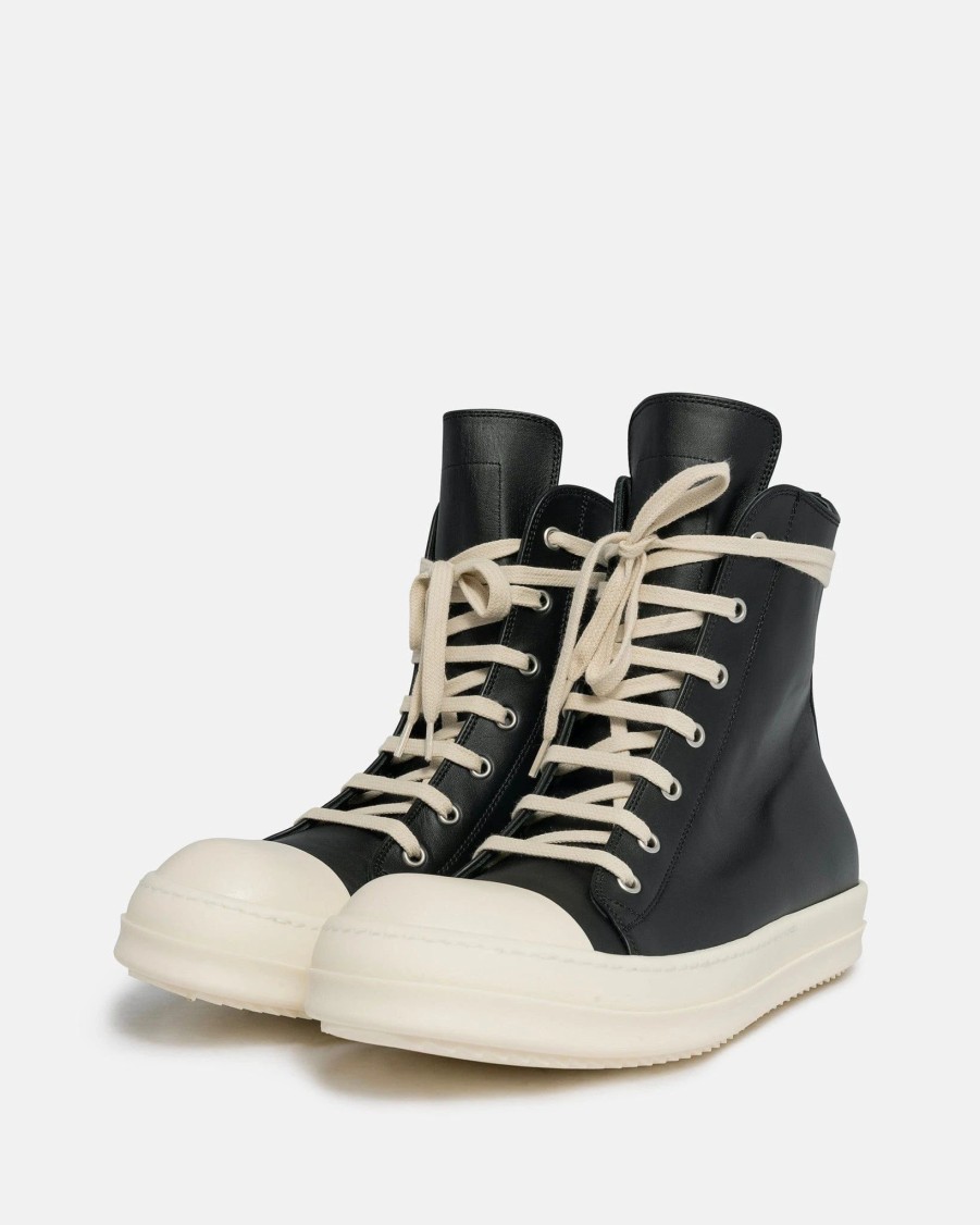 Footwear * | Rick Owens Ramones In Black/Milk