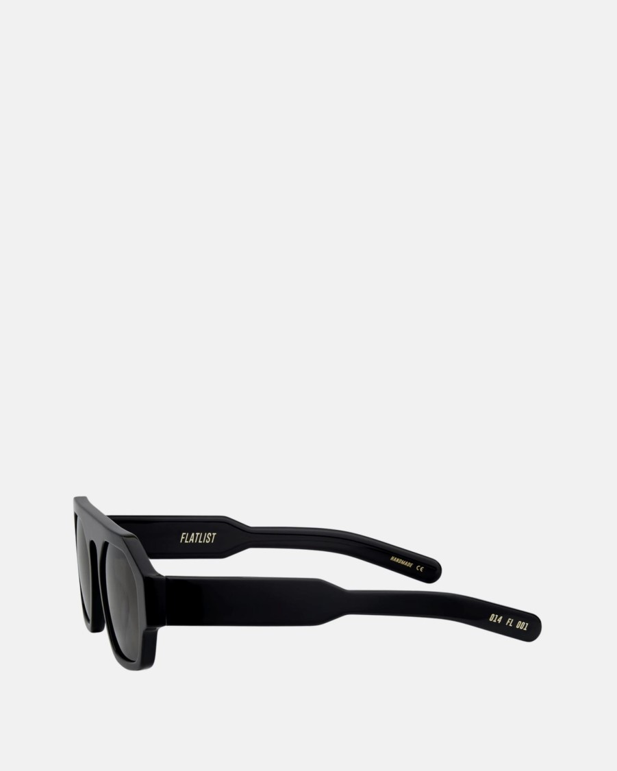 Accessories * | Flatlist Eyewear Lefty In Solid Black/Solid Black Lens