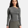 Tops * | Isabel Marant Etoile Jeneth Asymmetric Top In Grey