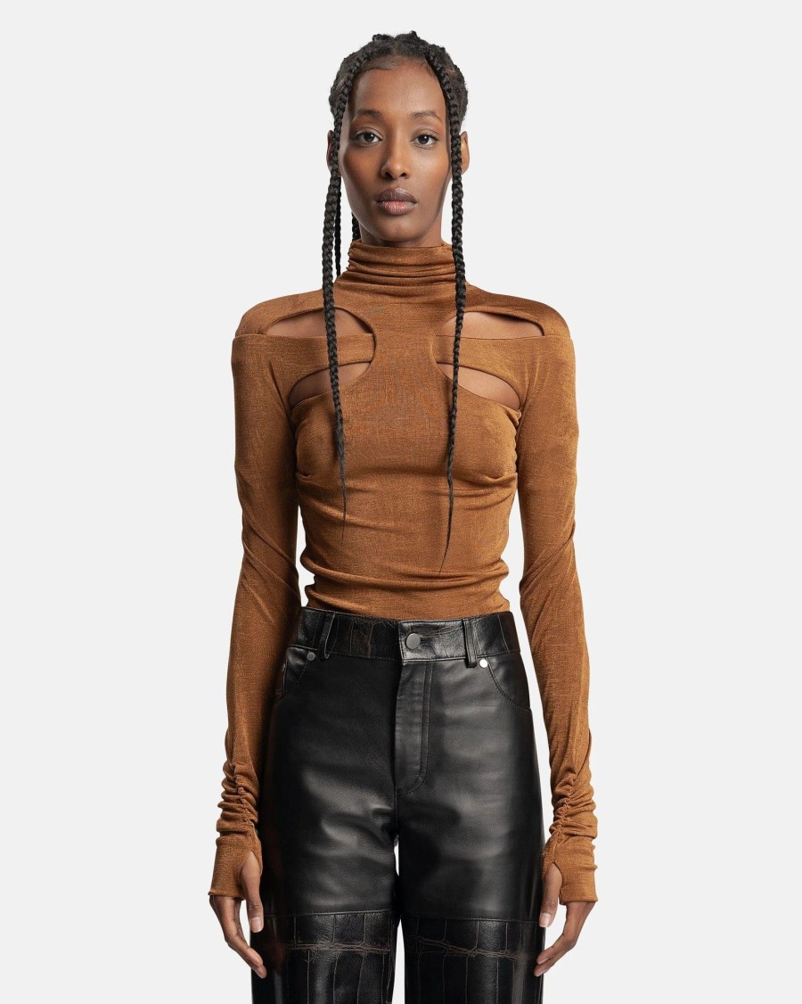 Tops * | Misbhv Butterfly Top In Brown