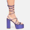 Footwear * | Paris Texas Malena Platform Sandal In Ultra Violet