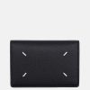 Accessories * | Maison Margiela Textured Leather Cardholder In Black