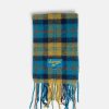 Accessories * | Andersson Bell Stola Big Check Scarf In Blue