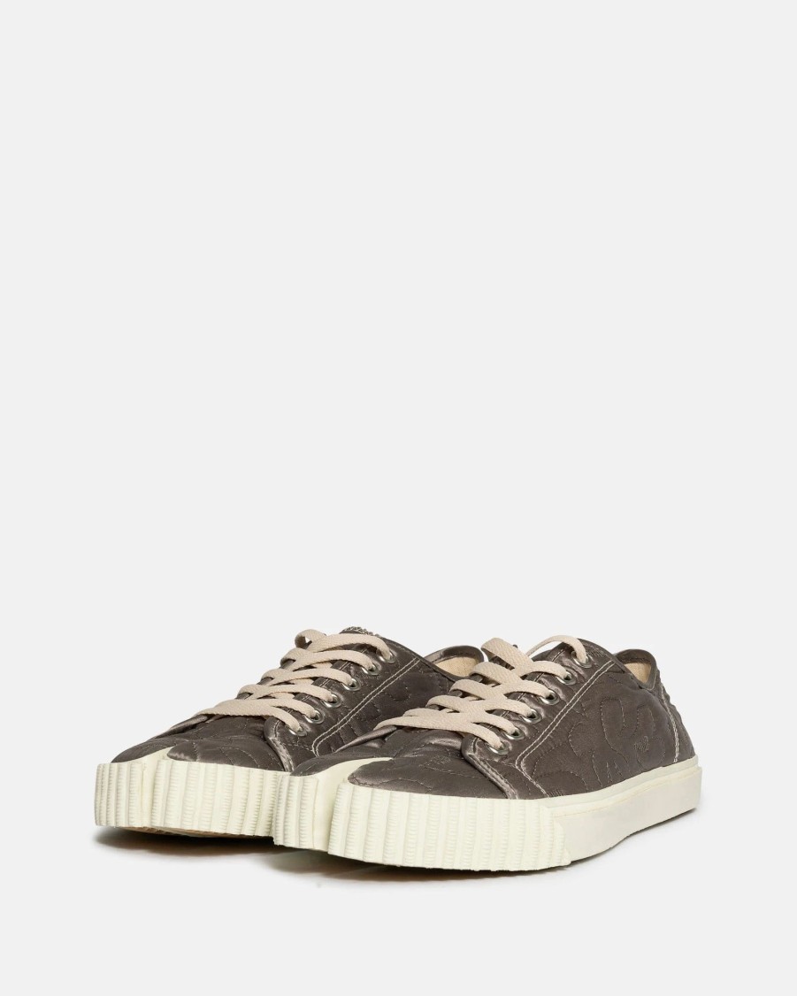 Footwear * | Maison Margiela Embroidered Tabi Sneaker In Grey