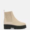 Footwear * | Pleats Please Issey Miyake Easy Knit Boot In Beige