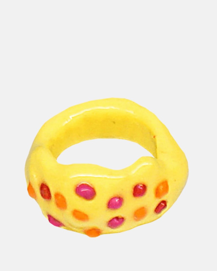 Accessories * | Blobb Chickenpox Ring In Yellow/Multi