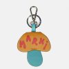 Accessories * | Marni Mushroom Keychain In Orange/Turquoise