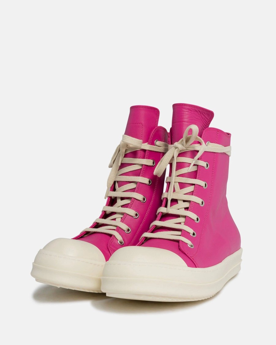 Footwear * | Rick Owens Ramones In Hot Pink/Milk