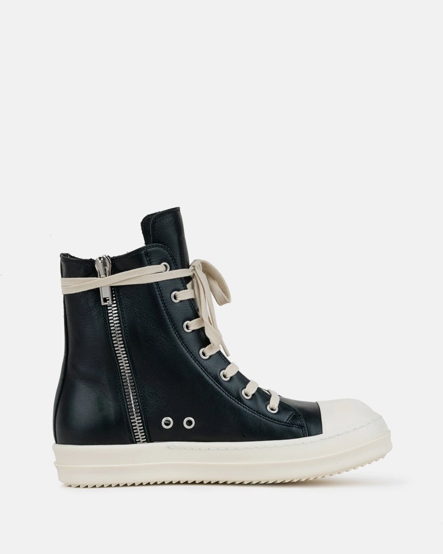 Footwear * | Rick Owens Ramones In Black/Milk