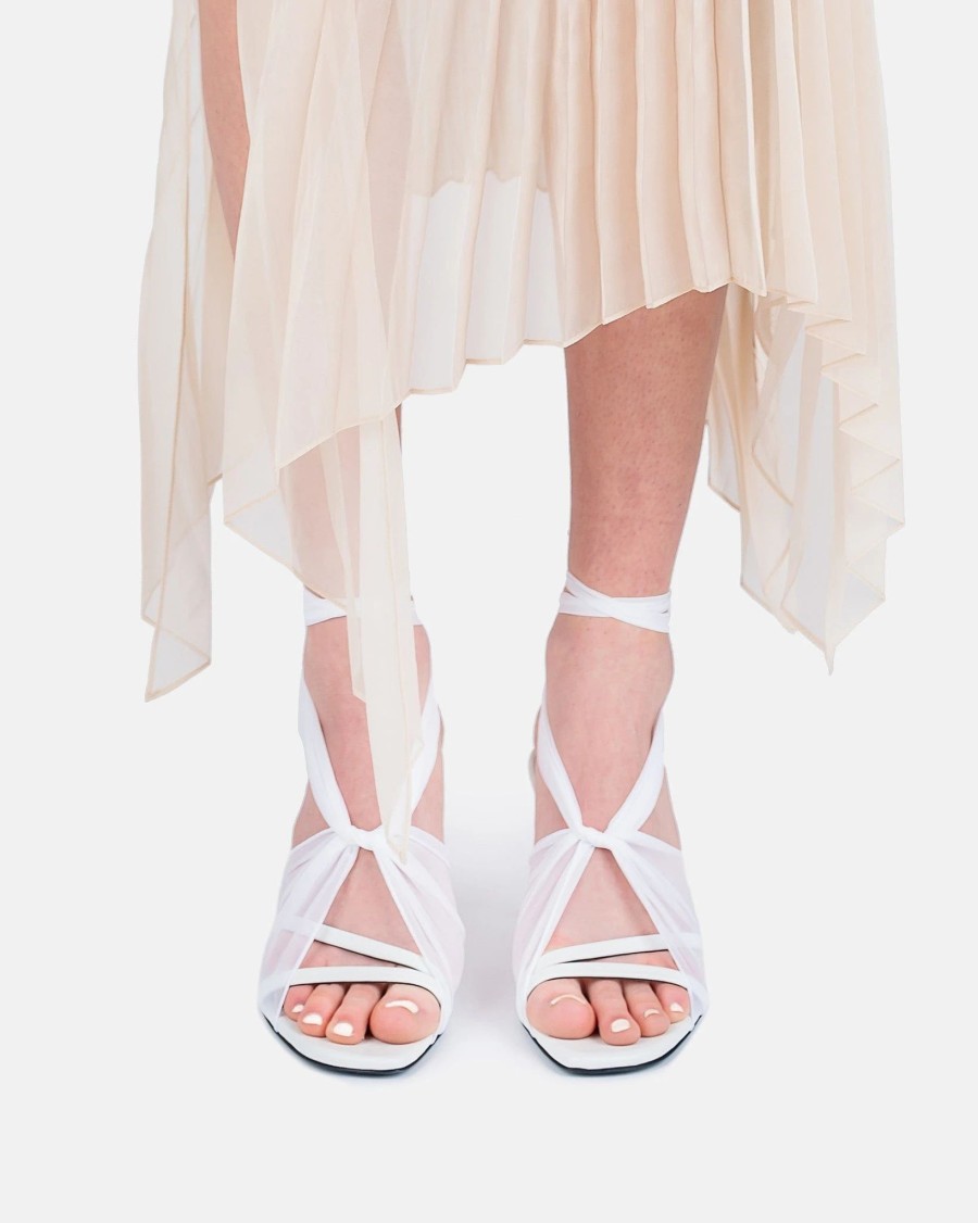 Footwear * | Peter Do Handkerchief Sandal In White