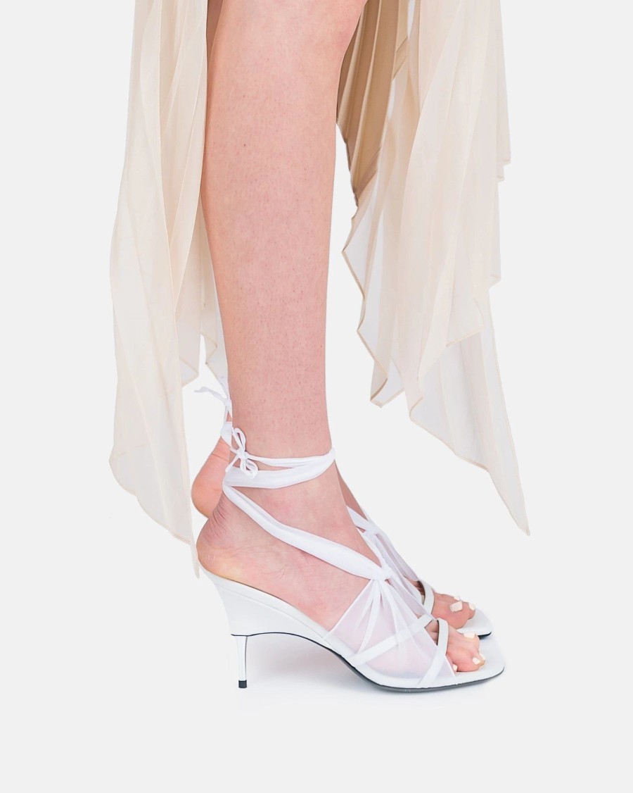 Footwear * | Peter Do Handkerchief Sandal In White