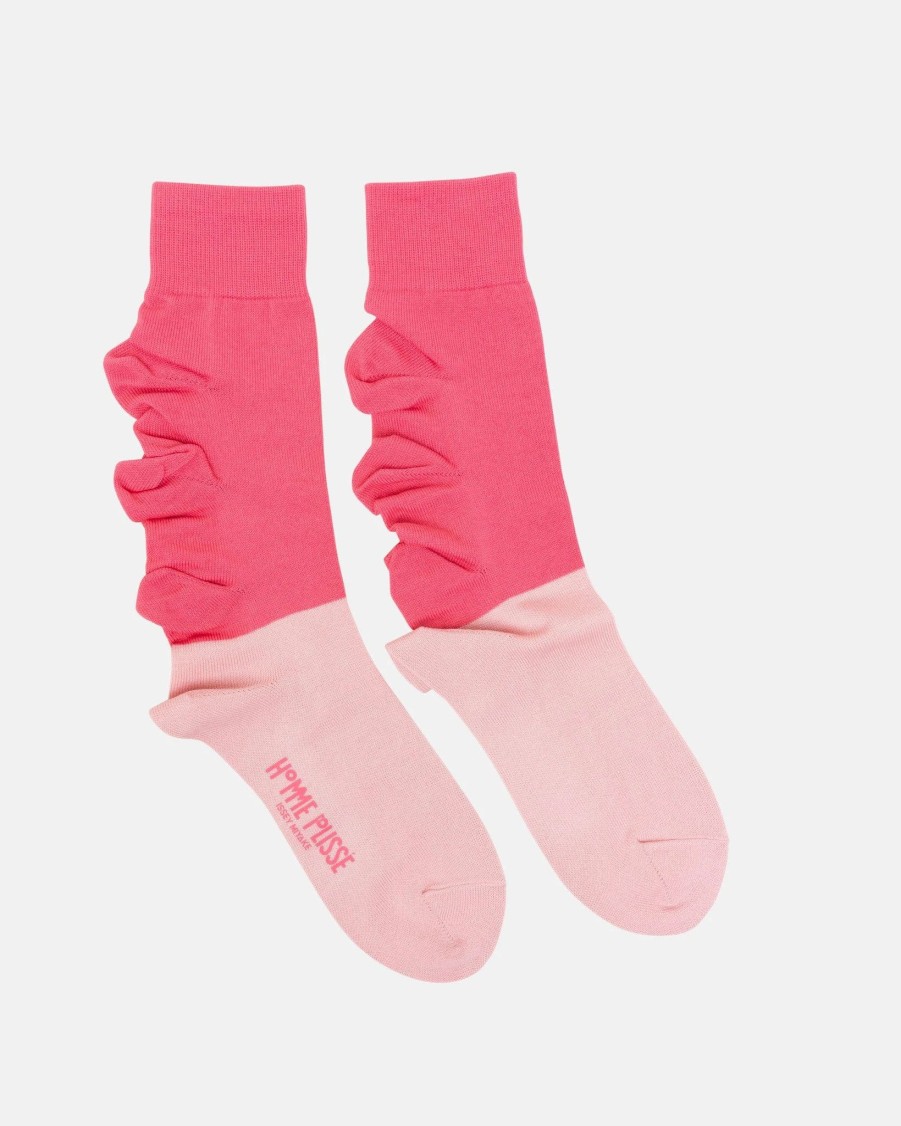 Accessories * | Homme Plisse Issey Miyake Flowers Sock In Pink