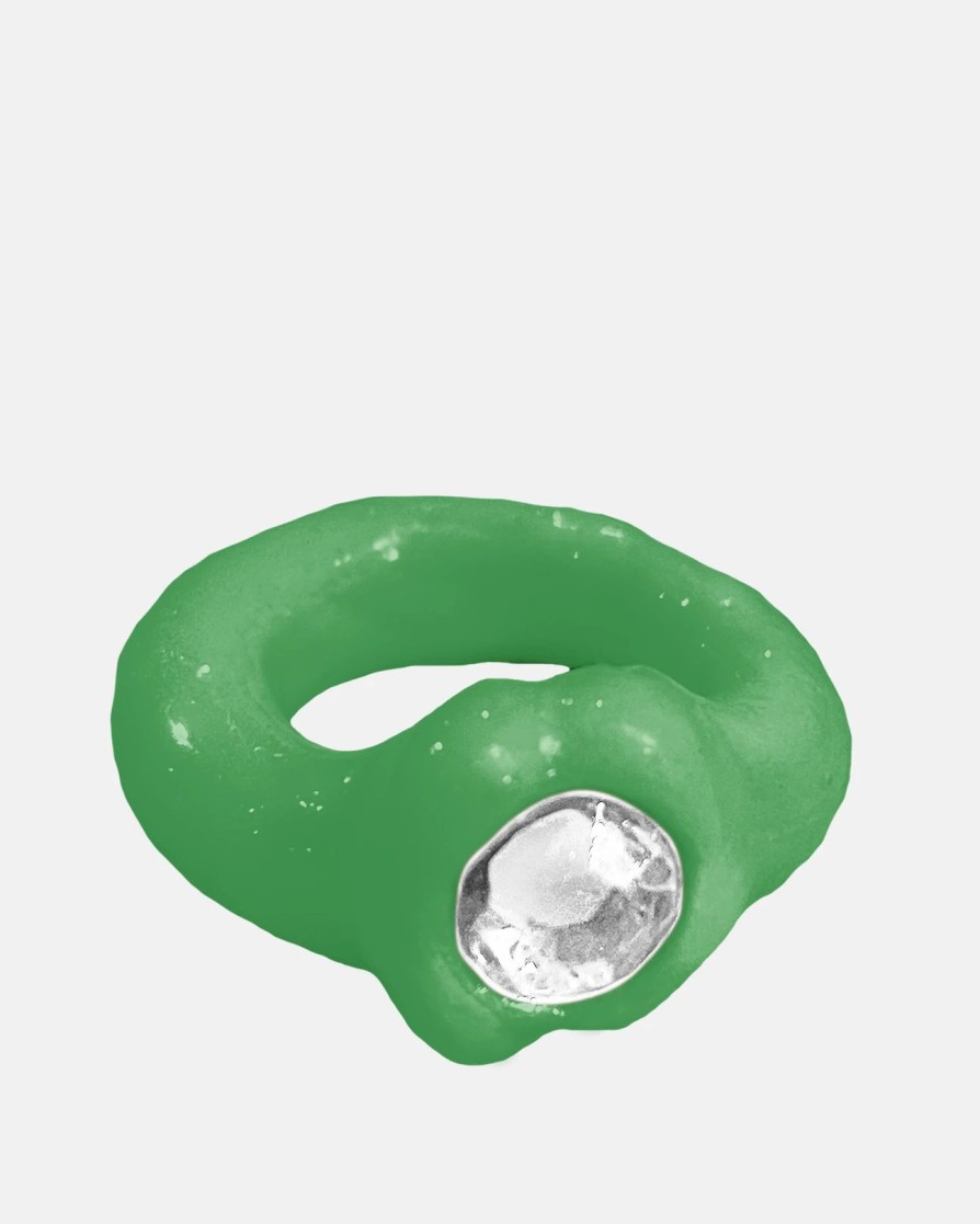 Accessories * | Og Blobb Ring In Green/White