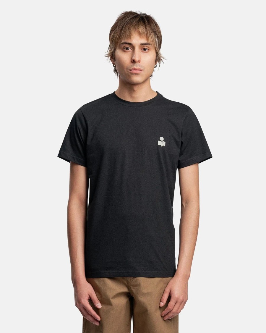 T-Shirts * | Isabel Marant Homme Zafferh T-Shirt In Black/Ecru