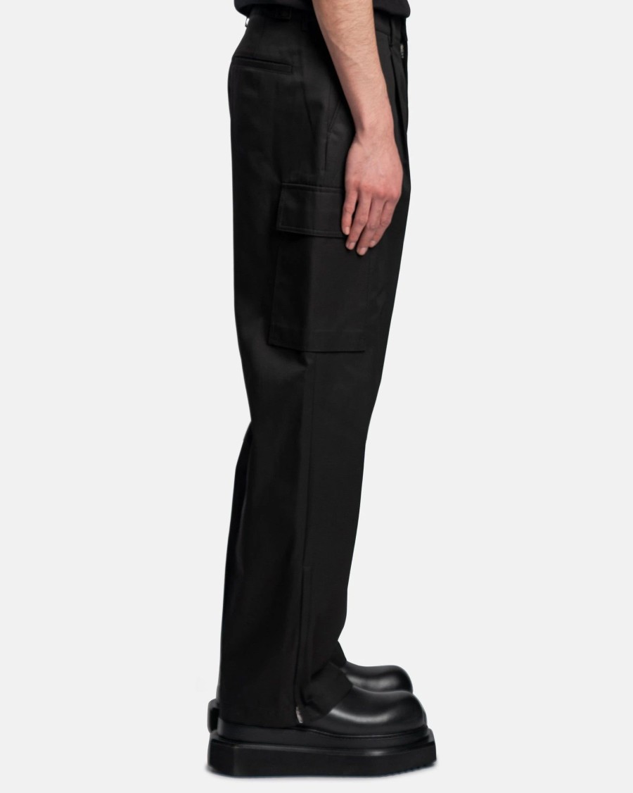 Pants * | Juun.J Ventile Straight Fit Cargo Pants In Black