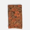 Accessories * | Erl Lurex Jacquard Raw Edge Scarf In Gold