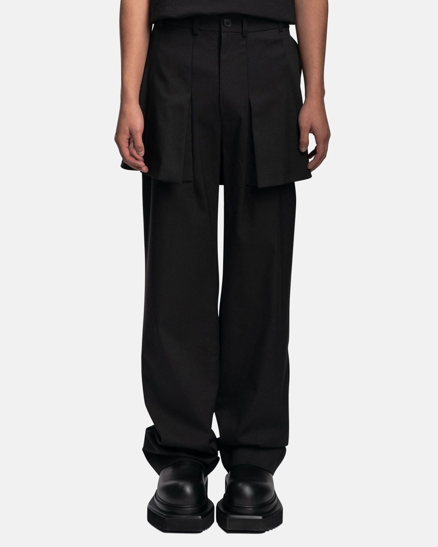 Pants * | Goomheo Harpoon Skirt Trousers In Aubergine Black