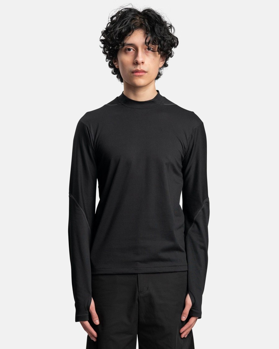 T-Shirts * | Post Archive Faction (P.A.F) 5.0 Long Sleeve Right T-Shirt In Black