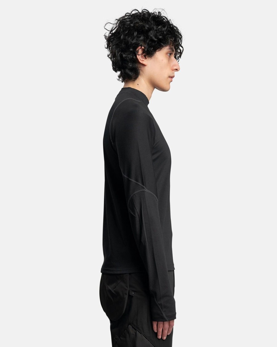 T-Shirts * | Post Archive Faction (P.A.F) 5.0 Long Sleeve Right T-Shirt In Black