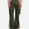 Pants * | Fffpostalservice Flare Cargo V2.5 In Green/Beige