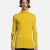 Tops * | Raf Simons Rs Hand Sign Sleeve Print Turtleneck In Yellow