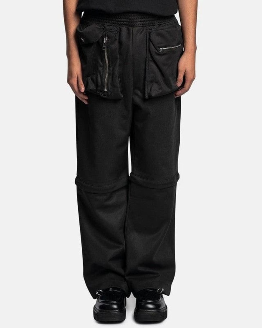 Pants * | Jw Anderson Convertible Utility Trousers In Black