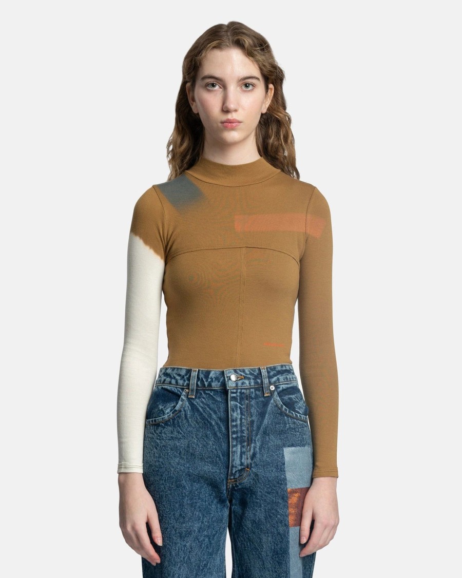 Tops * | Eckhaus Latta Lapped Baby Turtleneck In Untitled