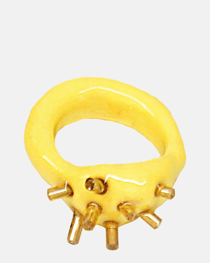 Accessories * | Blobb Prickly Pear Ring In Yellow/Gold