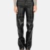 Pants * | Peter Do Combo Leather Pant In Black/Brown